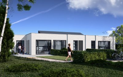 Plan Boschhuijs Berkel-Enschot: 3 moderne, duurzame patiobungalows.