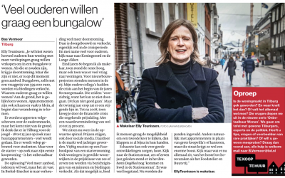 Vandaag staat er een interview met mij in het Brabants Dagblad. Onderwerp is de overspannen woningmarkt in Tilburg. Het stuk maakt deel uit van de serie ‘Onbetaalbaar Wonen’ van Bas Vermeer.