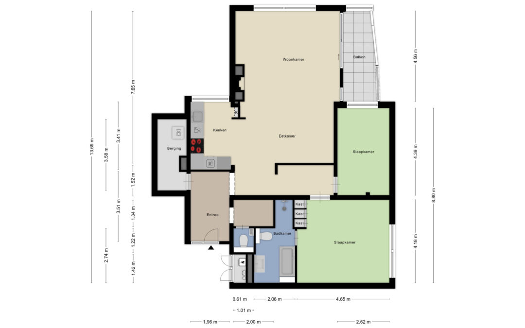 BINNENKORT IN DE VERKOOP 3-KAMER APPARTEMENT ESSCHEBAAN 92 OISTERWIJK